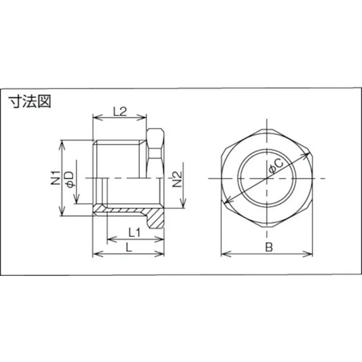 【CAINZ-DASH】島田電機 鋼 耐圧防爆構造アダプター PF1XPF3/4 SA28-22【別送品】