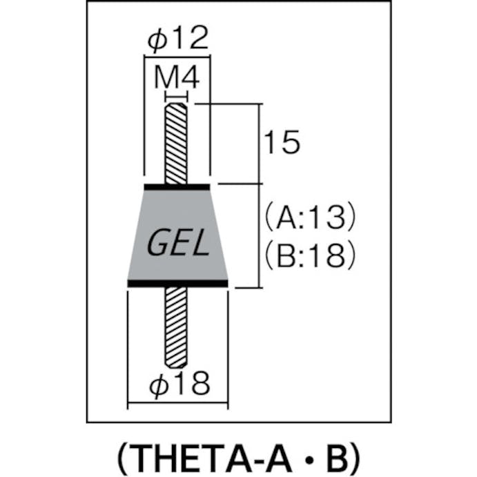 【CAINZ-DASH】タイカ 防振材インシュレ－タ－　ＴＨＥＴＡ－Ａ　０．５～０．８ｋｇ THETA-A【別送品】