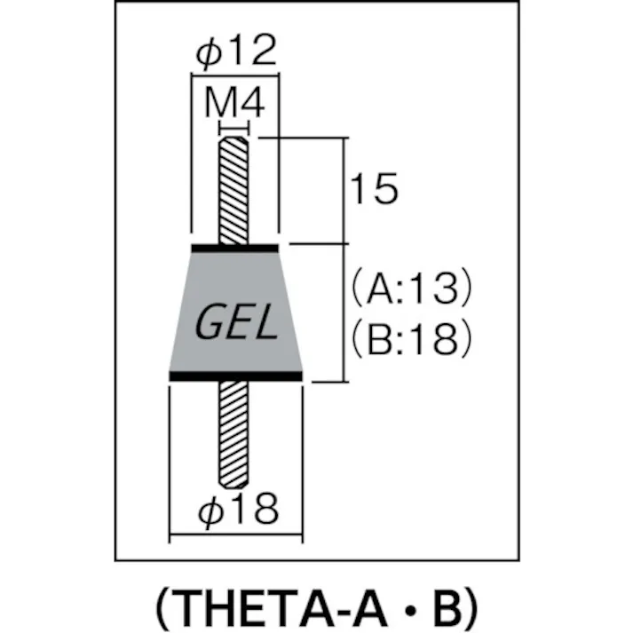 【CAINZ-DASH】タイカ 防振材インシュレ-タ- THETA-A 0.5~0.8kg THETA-A【別送品】