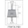 【CAINZ-DASH】タイカ 防振材インシュレ-タ- THETA-TW 12.5~25.0kg THETA-TW【別送品】