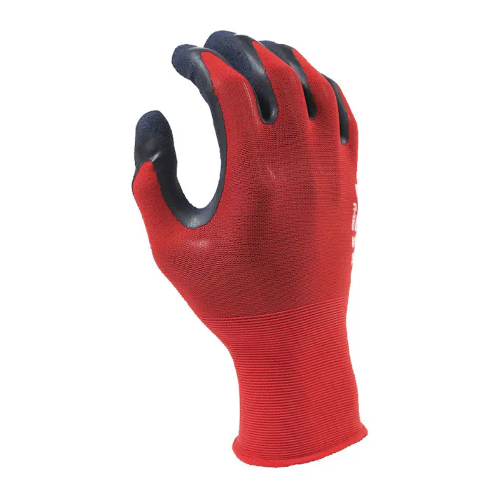 フレックスライトNR18G天然ゴム背抜き レッド M