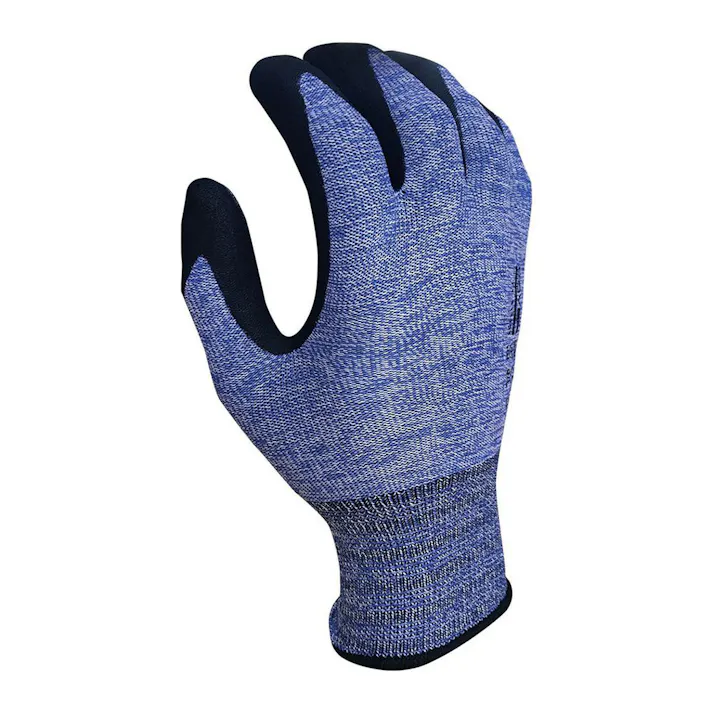 13GPPU背抜き ブルー×ホワイト杢 LL