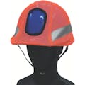 【CAINZ-DASH】ミドリ安全 反射・蛍光メッシュヘルメットカバー　蛍光オレンジ FT-OS-30【別送品】