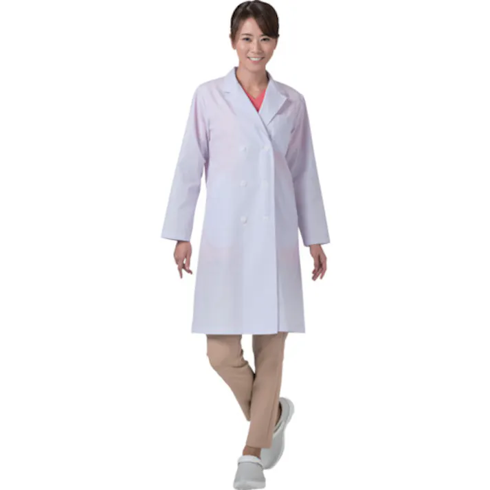 【CAINZ-DASH】フォーク 女子ダブル研究衣 M 2531PO-1-M【別送品】