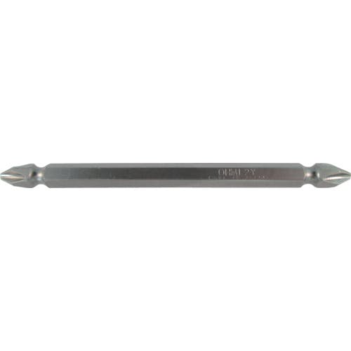 近江精機 両頭ドライバービット 六角6.35mm 溝9差込 刃先+2 全長100mm 硬度Y V17W -2-100-Y 両頭ドライバービット 近江精機 両頭ドライバービット 六角6.35mm 溝9差込 刃先+2 全長100mm 硬度Y V17W -2-100-Y 両頭ドライバービット