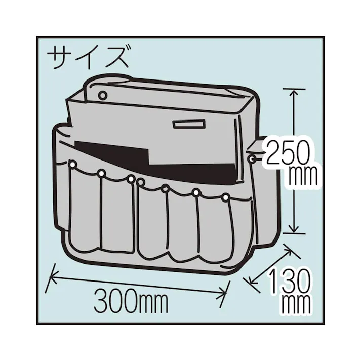 KYOKUTO ツールバック バトルシップグレイ 11-8164