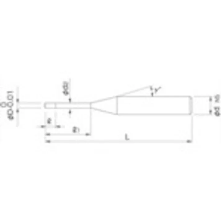 【CAINZ-DASH】日進工具 小型高硬度加工用ドリル MSDH Φ0.6X6 MSDH 0.6X6【別送品】