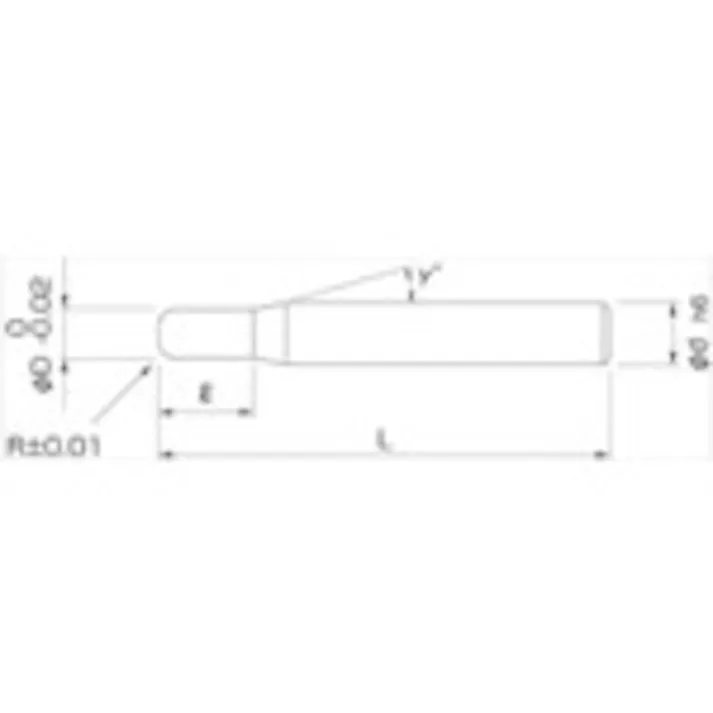 【CAINZ-DASH】日進工具 無限コーティング ラジアスエンドミル MSRS230 Φ5XR0.5 MSRS230 5XR0.5【別送品】