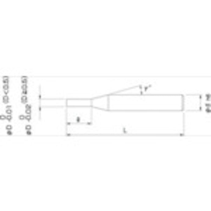 【CAINZ-DASH】日進工具 無限コーティング　刃径表示２枚刃エンドミル　ＭＳＥ２３０Ｍ　Φ１．５Ｘ４ MSE230M 1.5X4【別送品】