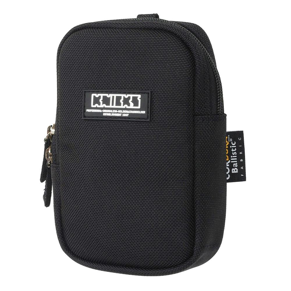 KNICKS ニックス コーデュラバリスティック生地 セフ対応小物ポーチ オールブラックタイプ BA-100P