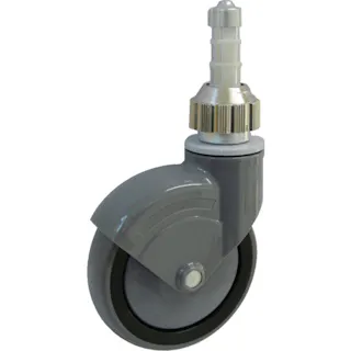 【CAINZ-DASH】イースタン精工 パイプ差込式キャスター ワンタッチ φ125自在式 125-TWCAR【別送品】