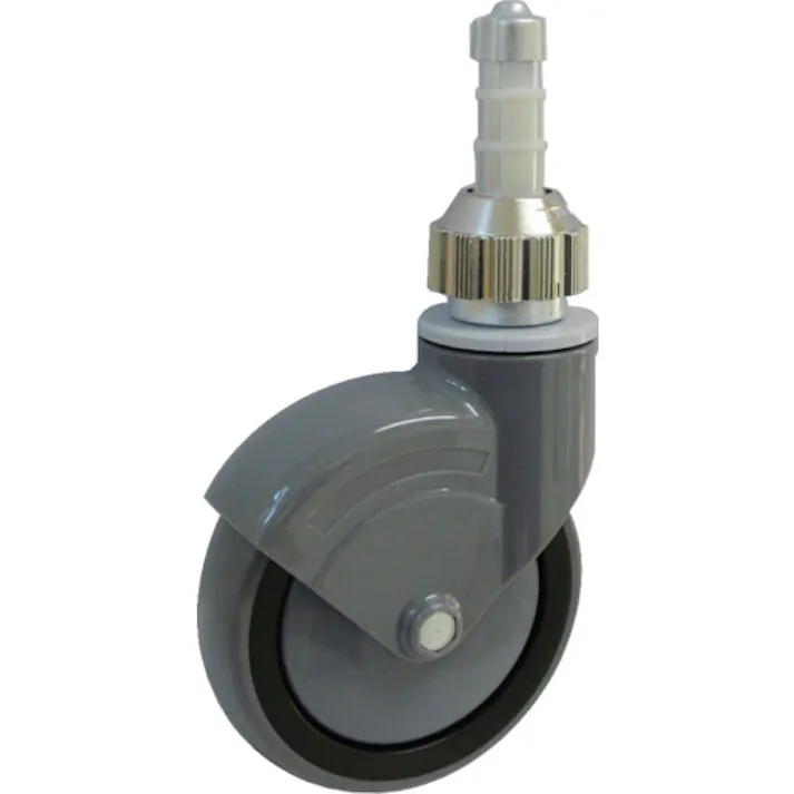 【CAINZ-DASH】イースタン精工 パイプ差込式キャスター ワンタッチ φ125自在式 125-TWCAR【別送品】