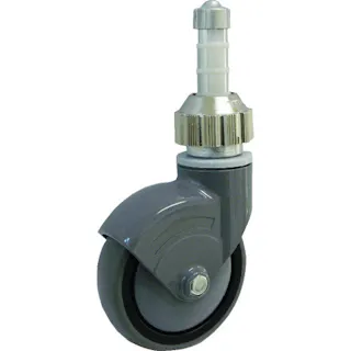 【CAINZ-DASH】イースタン精工 パイプ差込式キャスター ワンタッチ φ100自在式 100-TWCAR【別送品】