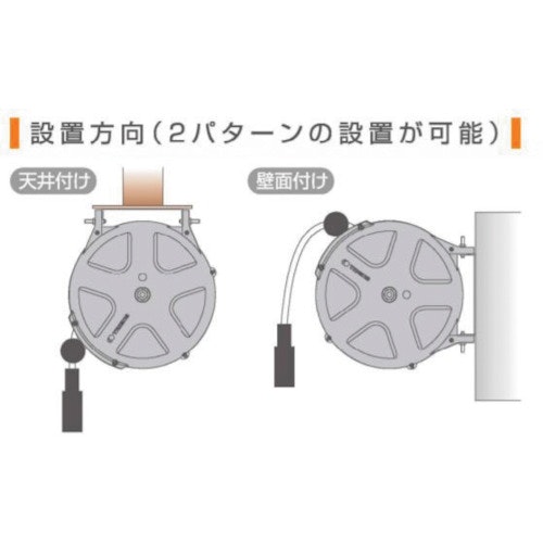 CAINZ-DASH】三協リール エアーホースリール 内径８ｍｍ×１０ｍ【別送品】｜ホームセンター通販【カインズ】