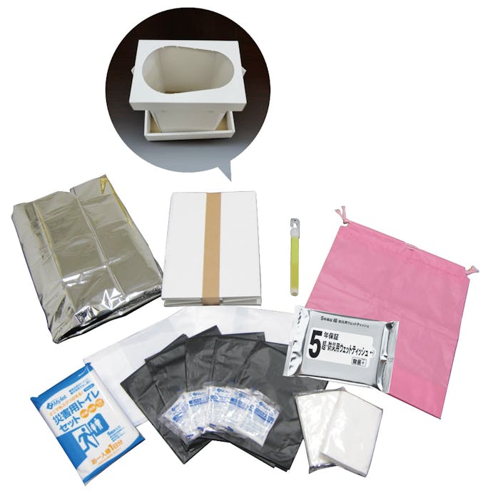 Mylet 女性のためのトイレ トイレBOX オールインワン非常用トイレセット