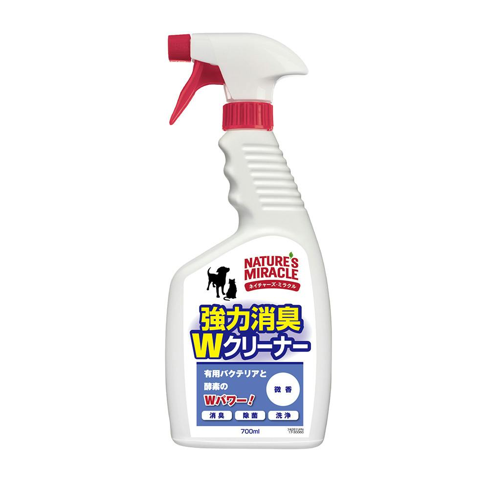 スペクトラムブランズジャパン ネイチャーズミラクル 強力消臭Wクリーナー 香り残らない 700ml