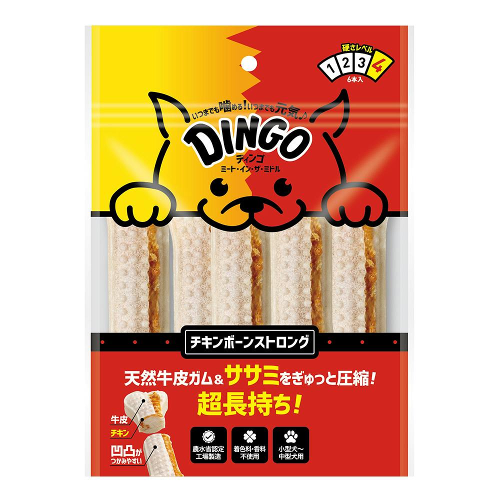 こま犬ライオンズ ディンゴ MIM チキンボーンストロング M 6本 | ペット用品（犬