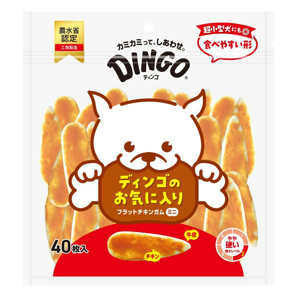 ディンゴ フラットチキンガム ミニ 40枚入 | ペット用品（犬