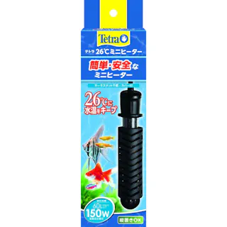 テトラ 26℃ミニヒーター サーモスタット不要/カバー付 60L以下水槽用 150W
