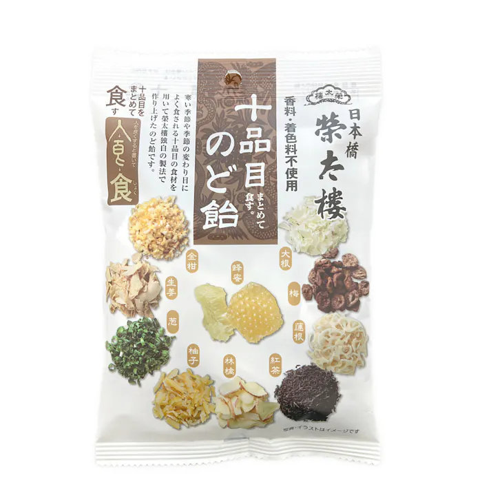 榮太樓總本鋪 十品目のど飴 80g