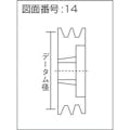 【CAINZ-DASH】エバオン ブッシングプーリー　ＳＰＡ　１０９ｍｍ　溝数３ SPA109-3【別送品】