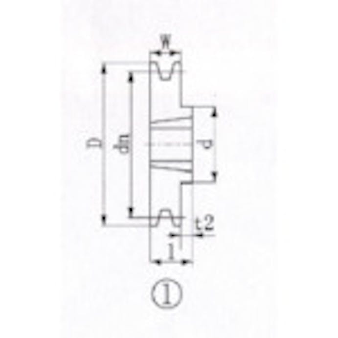 【CAINZ-DASH】エバオン ブッシングプーリー　ＳＰＡ　１５０ｍｍ　溝数１ SPA150-1【別送品】