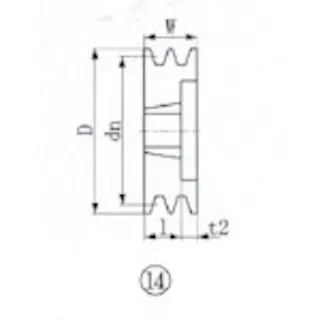 【CAINZ-DASH】エバオン ブッシングプーリー SPB 132mm 溝数2 SPB132-2【別送品】