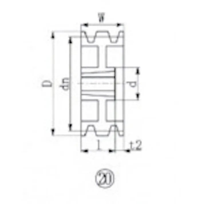 【CAINZ-DASH】エバオン ブッシングプーリー SPB 230mm 溝数3 SPB230-3【別送品】