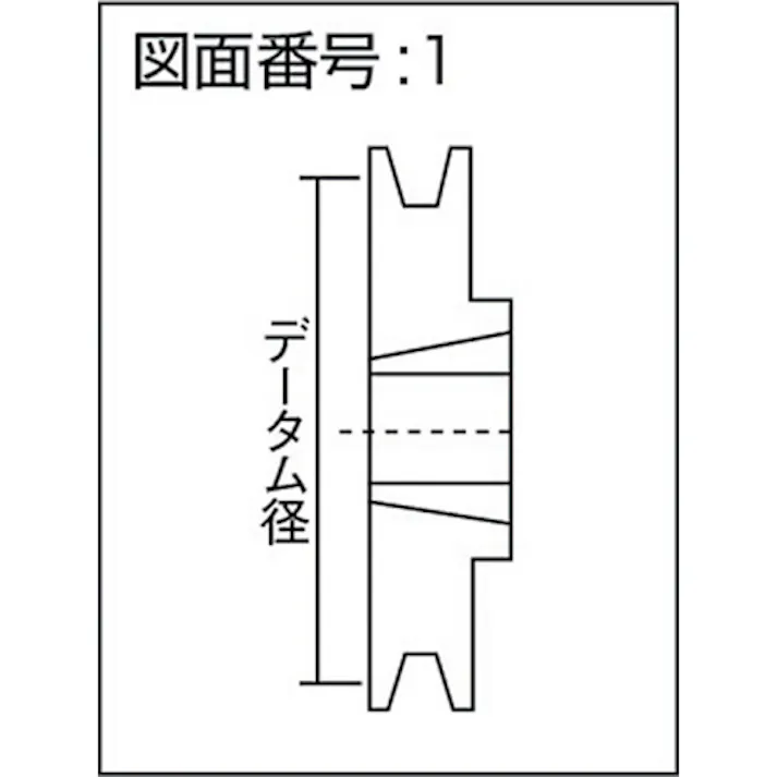 【CAINZ-DASH】エバオン ブッシングプーリー SPZ 132mm 溝数1 SPZ132-1【別送品】