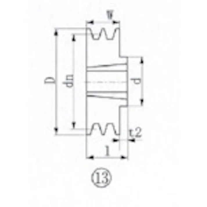 【CAINZ-DASH】エバオン ブッシングプーリー SPZ 170mm 溝数2 SPZ170-2【別送品】