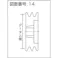 【CAINZ-DASH】エバオン ブッシングプーリー SPZ 224mm 溝数3 SPZ224-3【別送品】