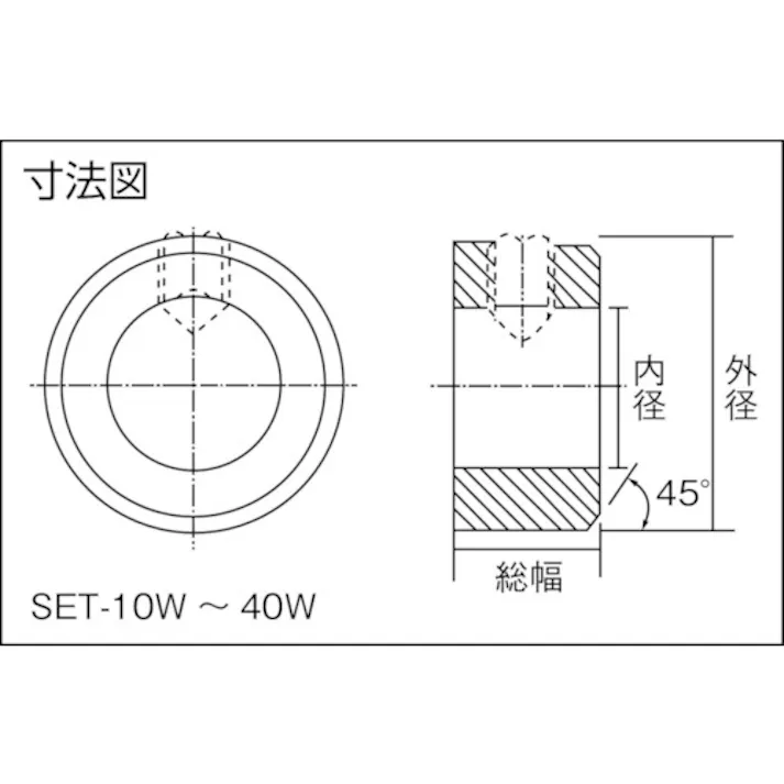 【CAINZ-DASH】エバオン セットカラー(メッキ) 内径55×外径80×幅18mm SET-55W【別送品】