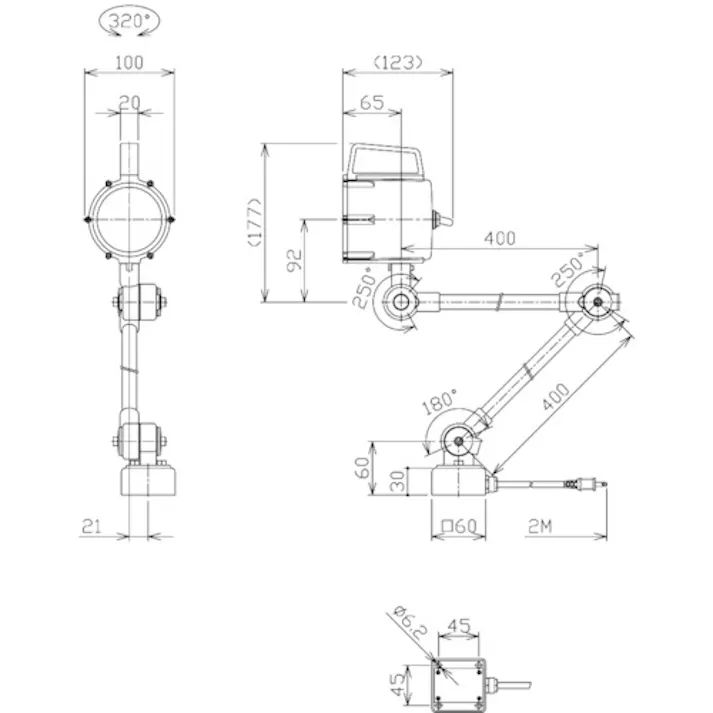 【CAINZ-DASH】日機 防水型LEDスポットライト 9W AC100~120V NLSL15CP-AC(2M+P)【別送品】