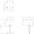 【CAINZ-DASH】日機 取付金具　挟み込み式 AL-28B【別送品】