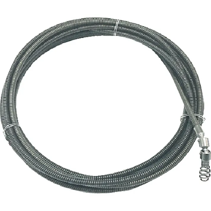 【CAINZ-DASH】カンツール 排水管掃除機用交換ケーブル フレキシブルスネークワイヤー シングル・ワイヤー6mm×5m SW0605【別送品】