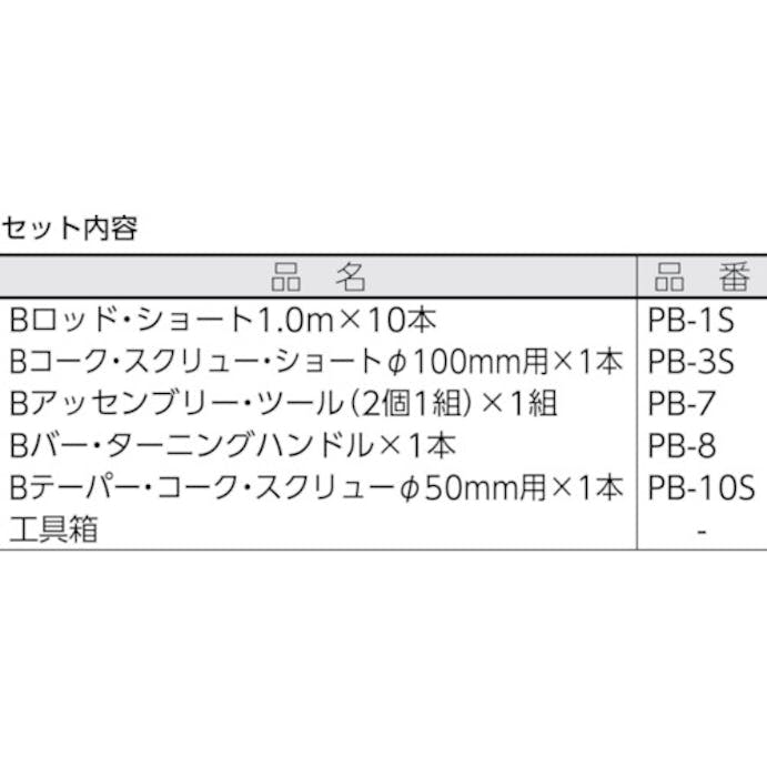 【CAINZ-DASH】カンツール 排水管掃除機　Ｂプラマーズ・ショート・セット PS【別送品】