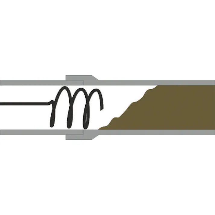 【CAINZ-DASH】カンツール 排水管掃除機用部品 Bコーク・スクリュー(ショート)100mm PB-3S【別送品】