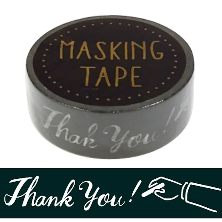 ワールドクラフト マスキングテープ THANK YOU W01-KMT-0005