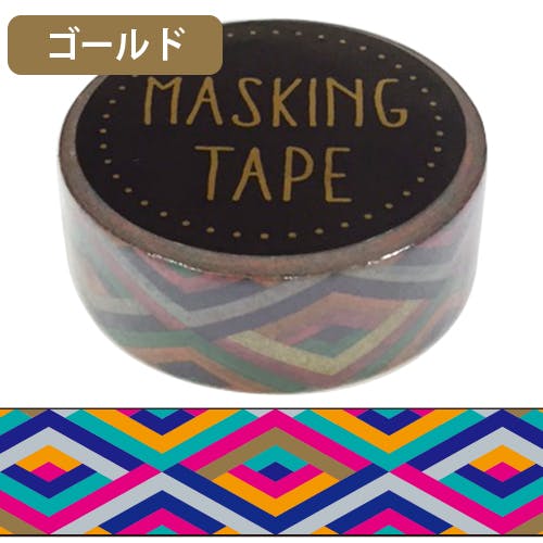ワールドクラフト マスキングテープ 15mm ダイアモンド