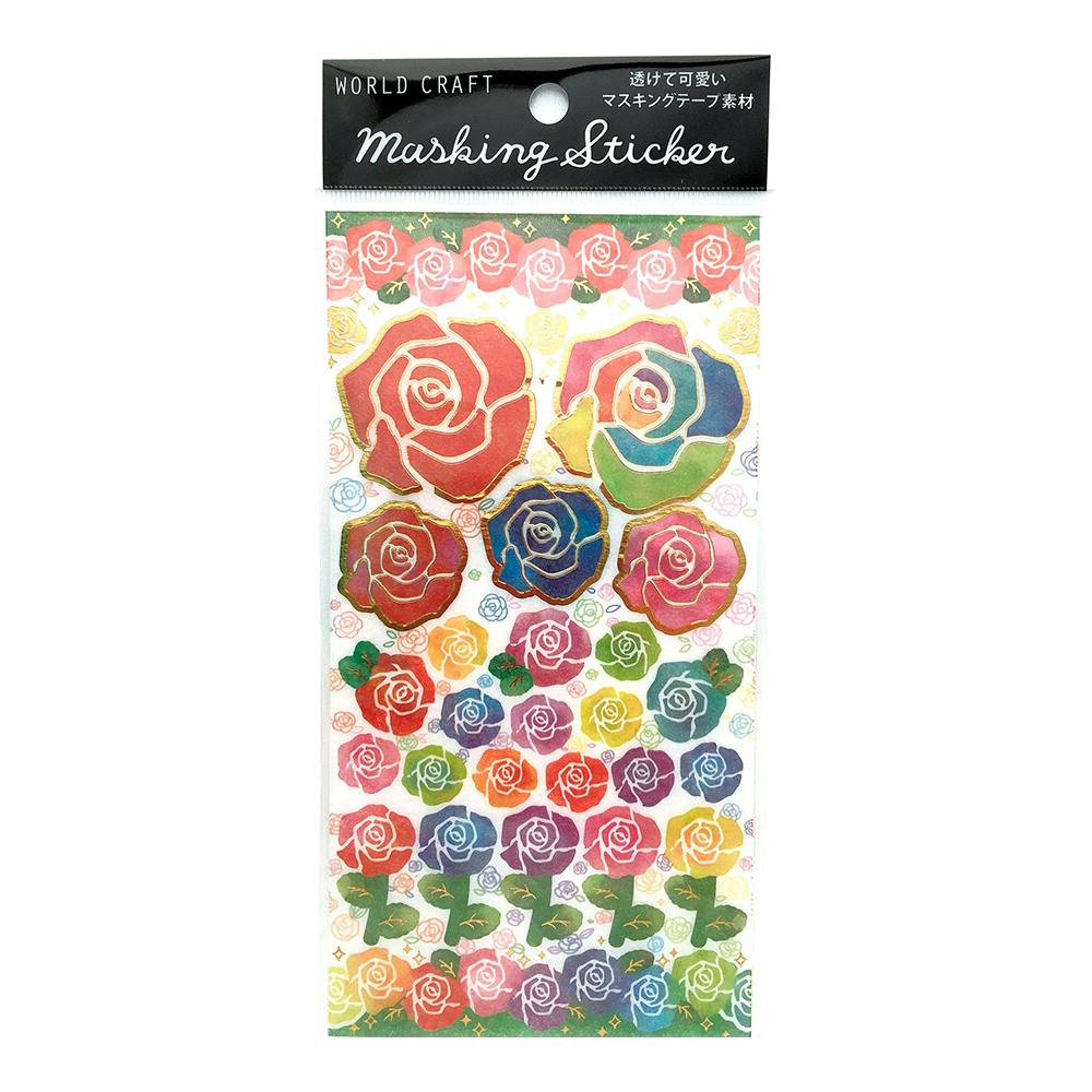 ワールドクラフト マスキングステッカー Rose W01-SMK-0010