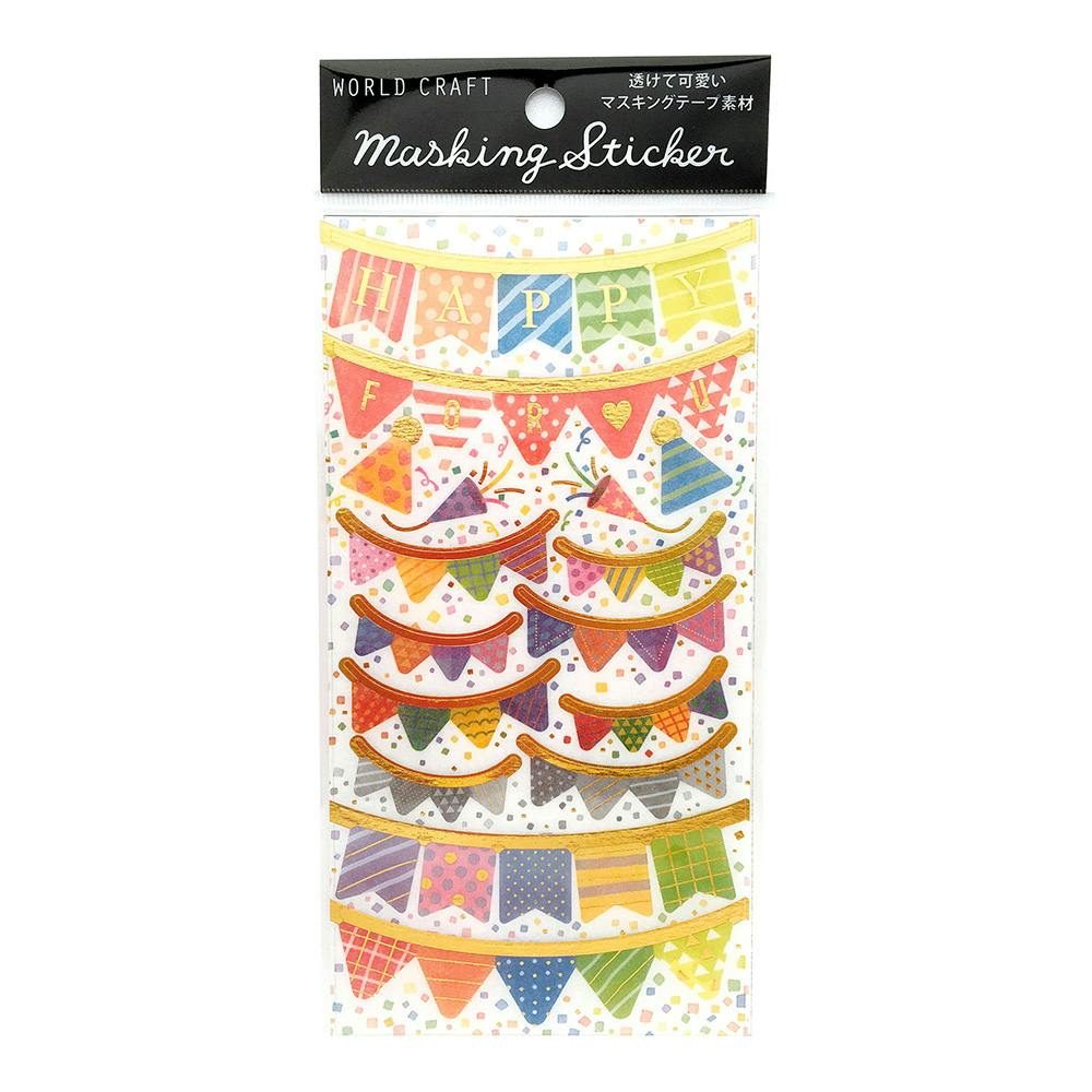 ワールドクラフト マスキングステッカー Garland W01-SMK-0013