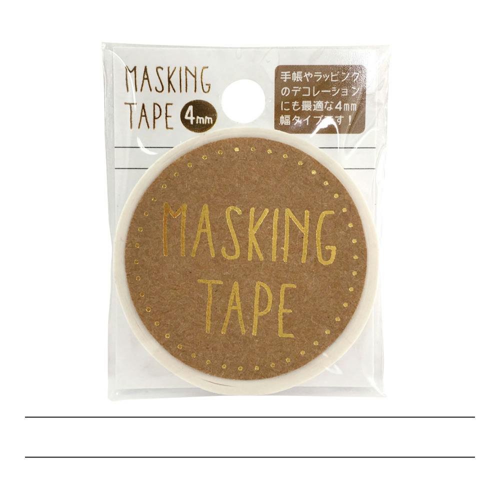 ワールドクラフト マスキングテープ 4mm ホワイト