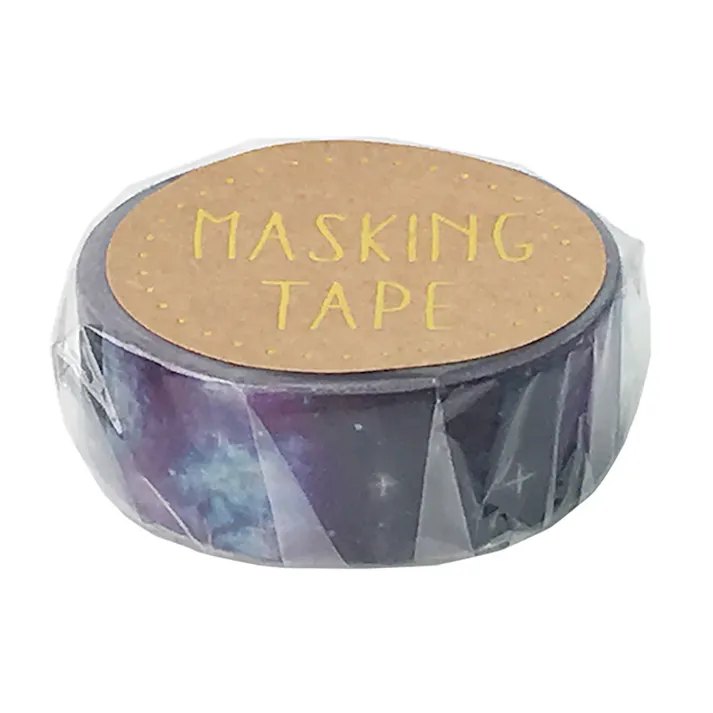 ワールドクラフト マスキングテープ 銀河 15mm×7m