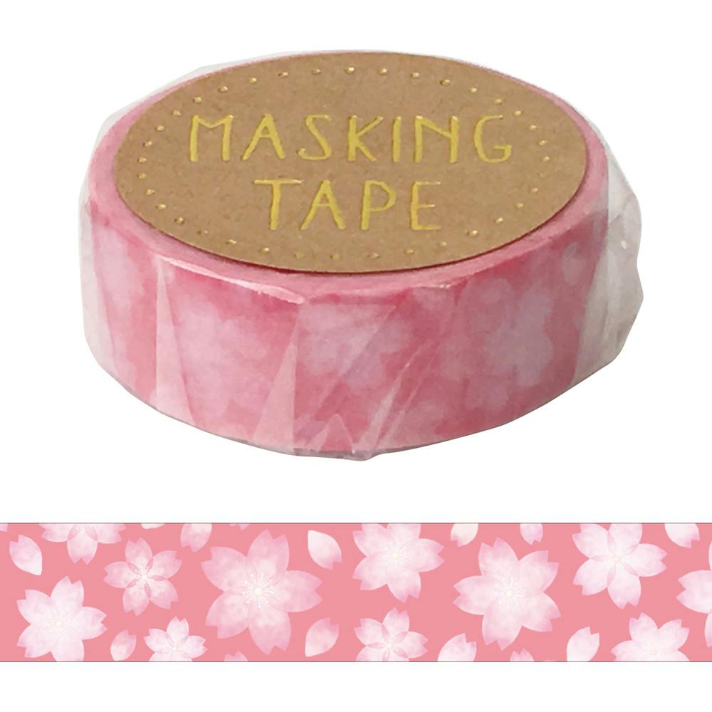 ワールドクラフト マスキングテープ 桜 15mm×7m | 文房具・事務
