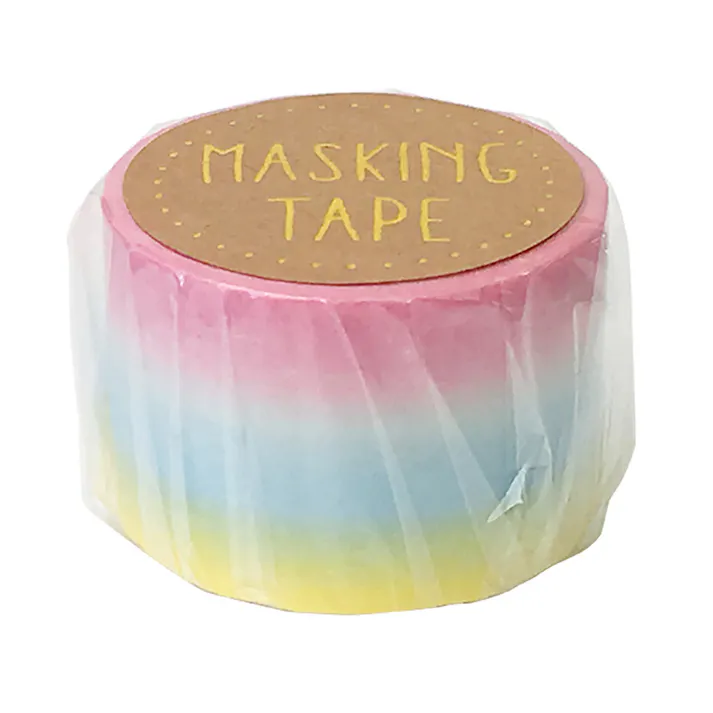 ワールドクラフト マスキングテープ グラデーションカラー 30mm×7m