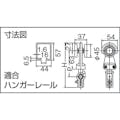 【CAINZ-DASH】未来工業 ハンガーレール用　（ダイケン３号用） CK-52D3【別送品】