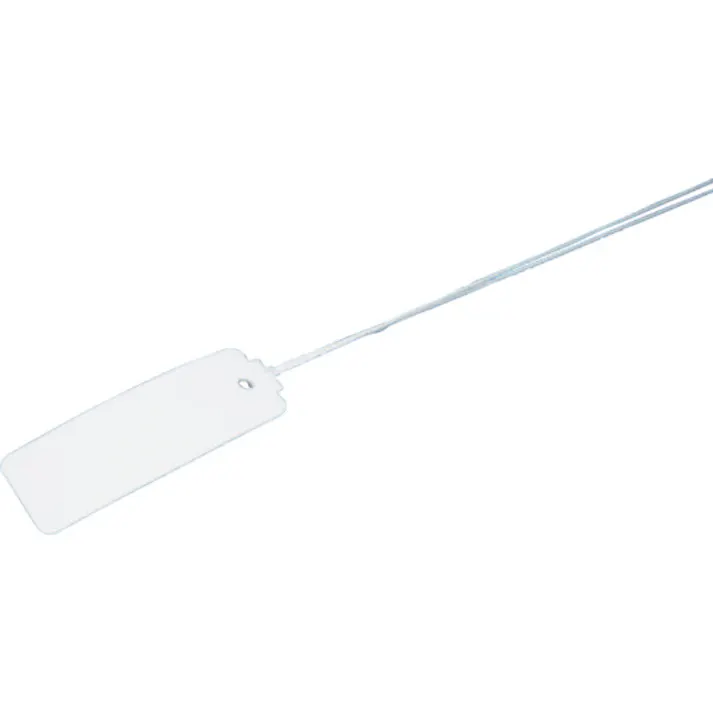 【CAINZ-DASH】未来工業 カラーエフR (プラスチック製・線名札) 縦×横×厚さ:43×15×1.0mm 20枚入 KF-1HLW【別送品】