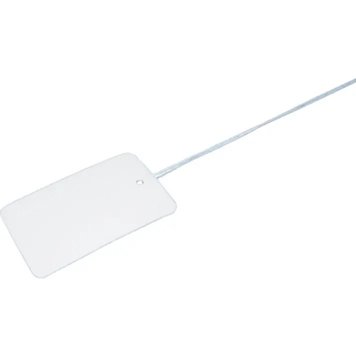 【CAINZ-DASH】未来工業 カラーエフR (プラスチック製・線名札) 縦×横×厚さ:50×30×1.0mm 10枚入 KF-3050HW【別送品】