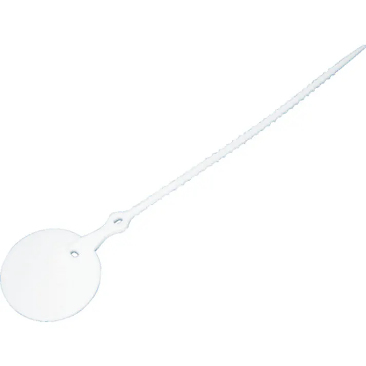 【CAINZ-DASH】未来工業 ワンタッチカラーエフ (プラスチック製・線名札) 20枚入 KFY-30LW【別送品】