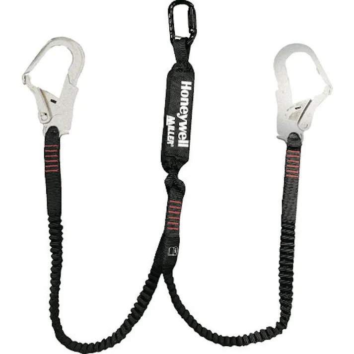 【CAINZ-DASH】Essex Japan(旧日本ハネウェルセーフティ・プロダクツ) 伸縮ランヤード(ダブル)(ワークプレイス ハーネス用) DL-C1J-DL【別送品】